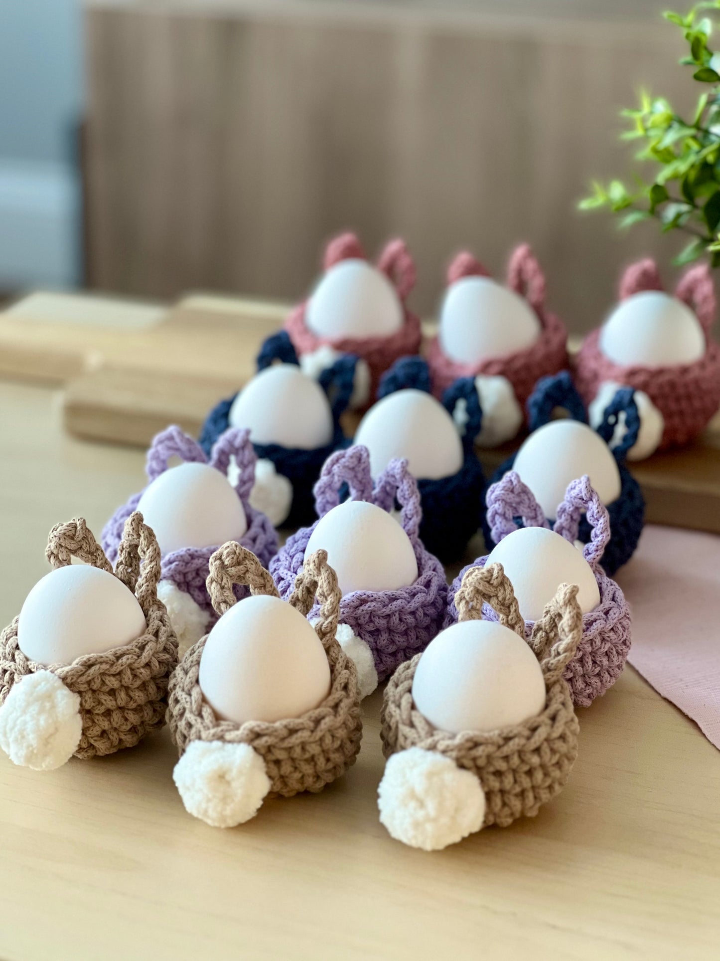 Bunny Egg Basket Crochet Pattern PDF + Video Tutorial