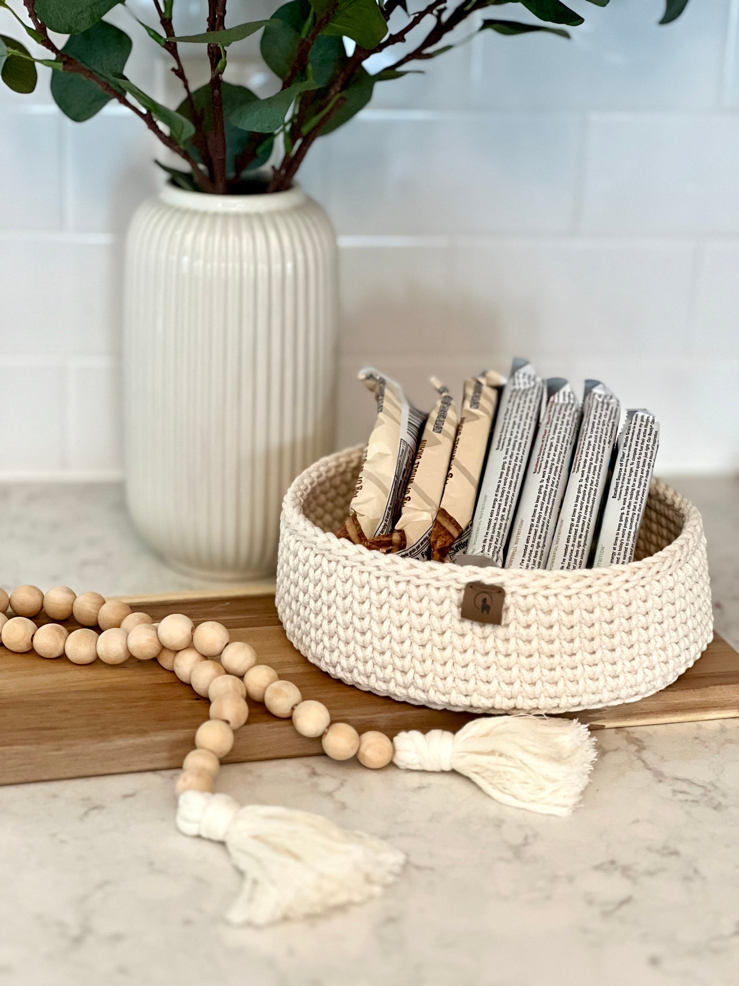 Round Crochet Nesting Basket (3 sizes)