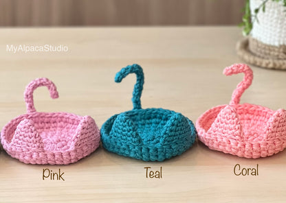 Hand-crocheted Cat Trinket Dish