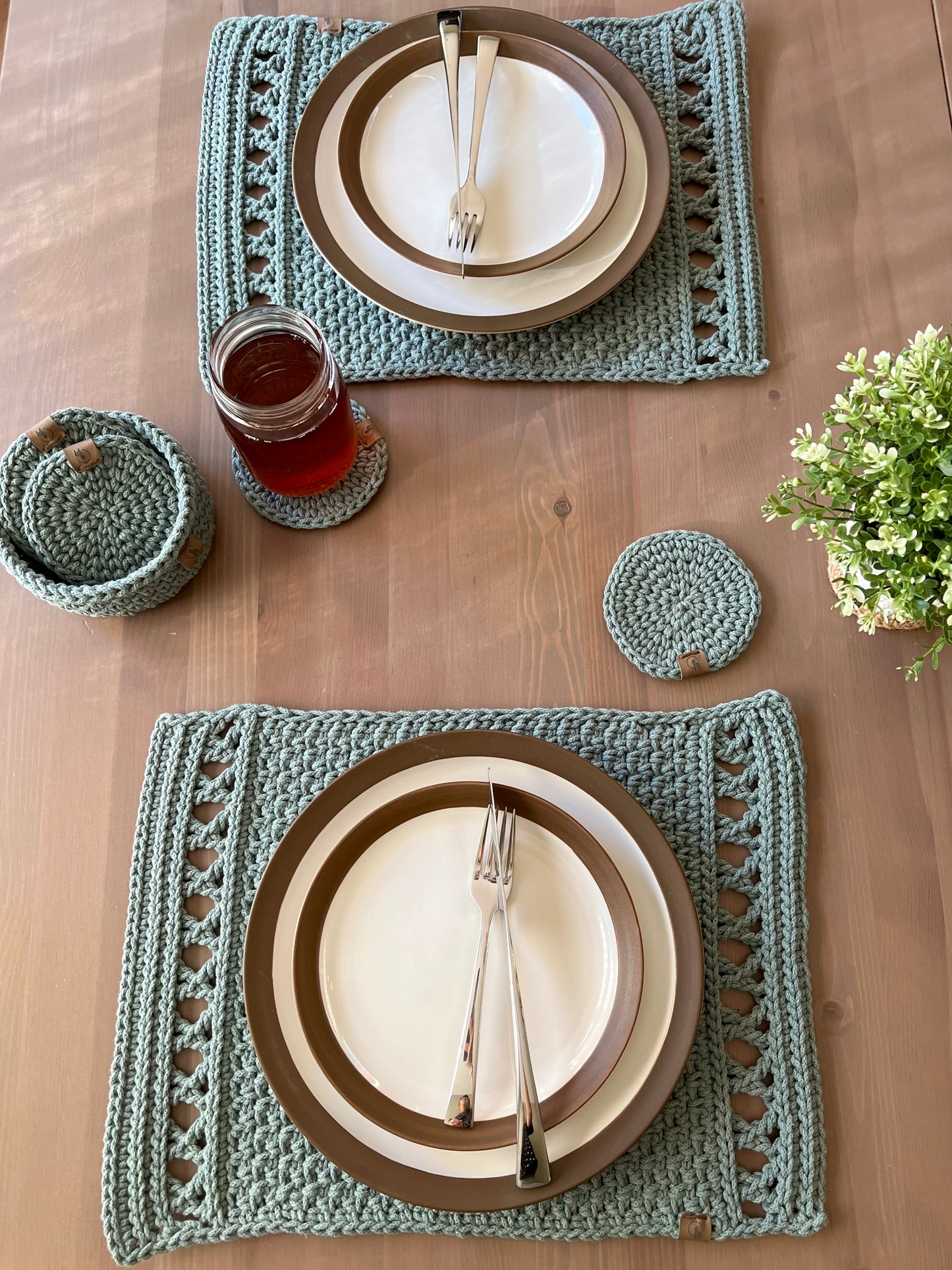Korsa Placemat Crochet Pattern - Instant Download PDF