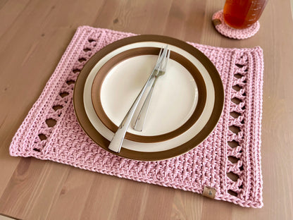 Korsa Placemat Crochet Pattern - Instant Download PDF