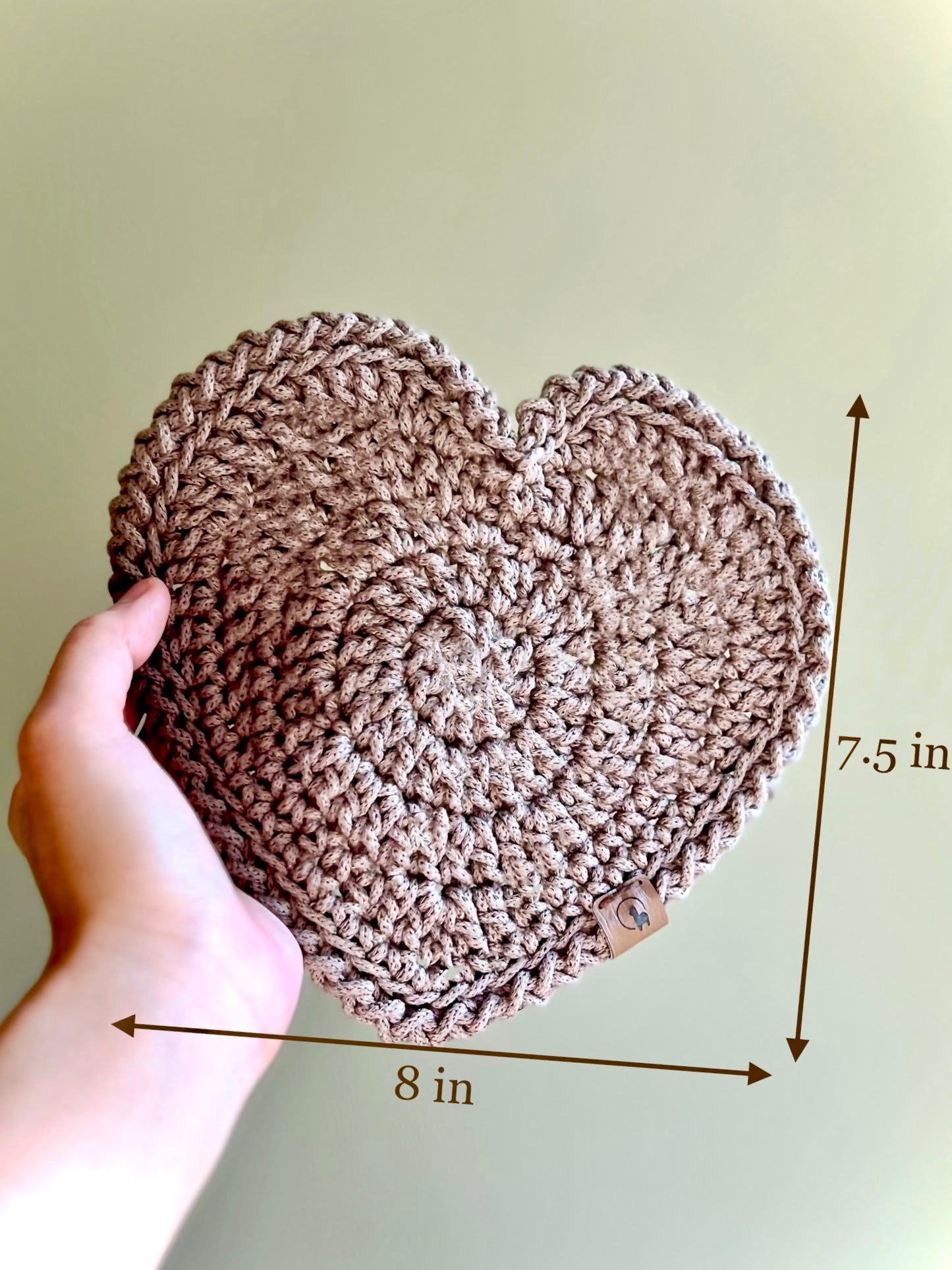 Heart Trivet Crochet Pattern - Instant Download PDF