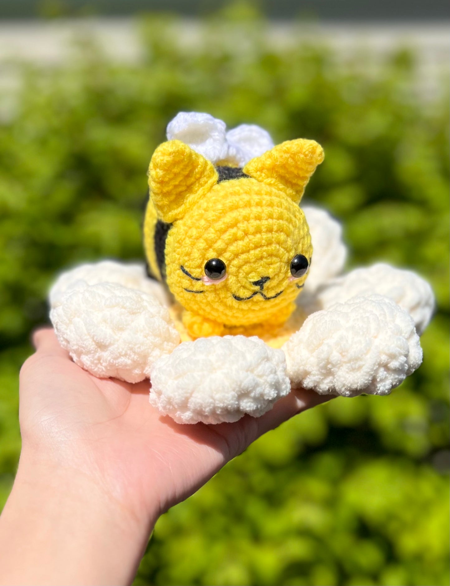 No-Sew Puffy Flower Crochet PATTERN (PDF Download)