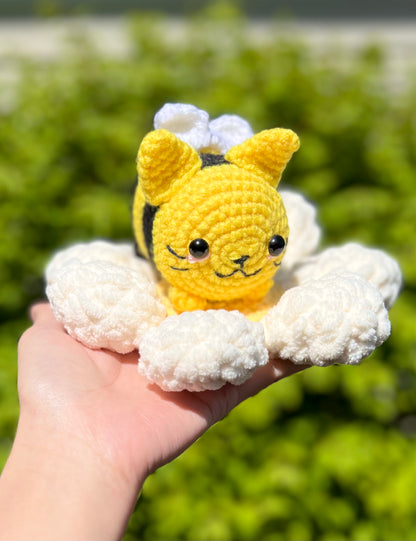 No-Sew Puffy Flower Crochet PATTERN (PDF Download)