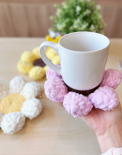 No-Sew Puffy Flower Crochet PATTERN (PDF Download)