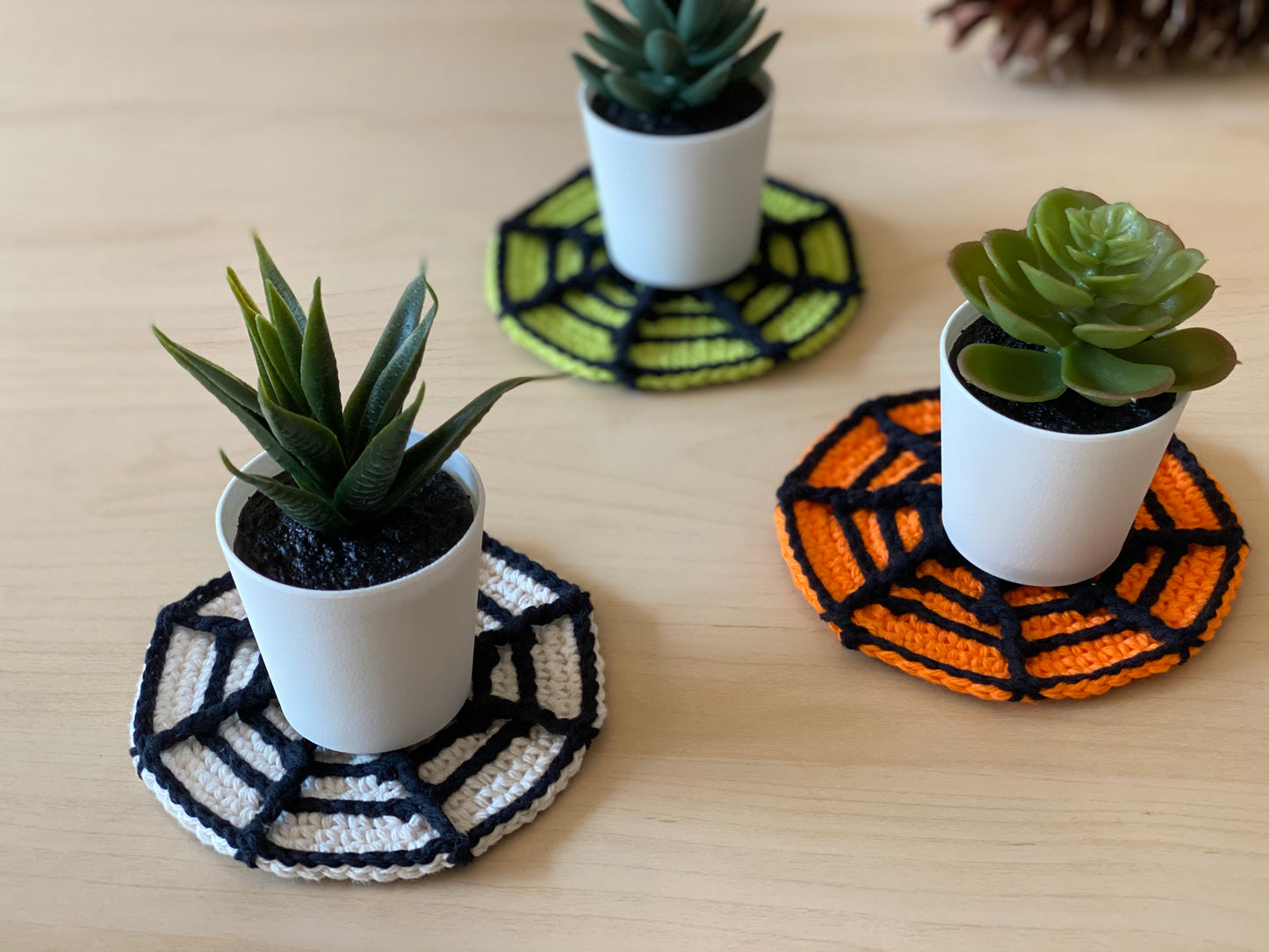 Spider Web Coaster Crochet Pattern - Instant Download PDF