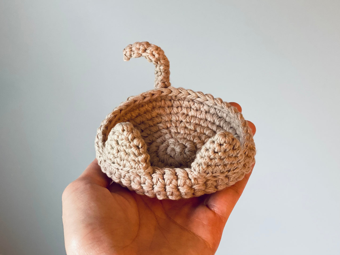 Hand-crocheted Cat Trinket Dish