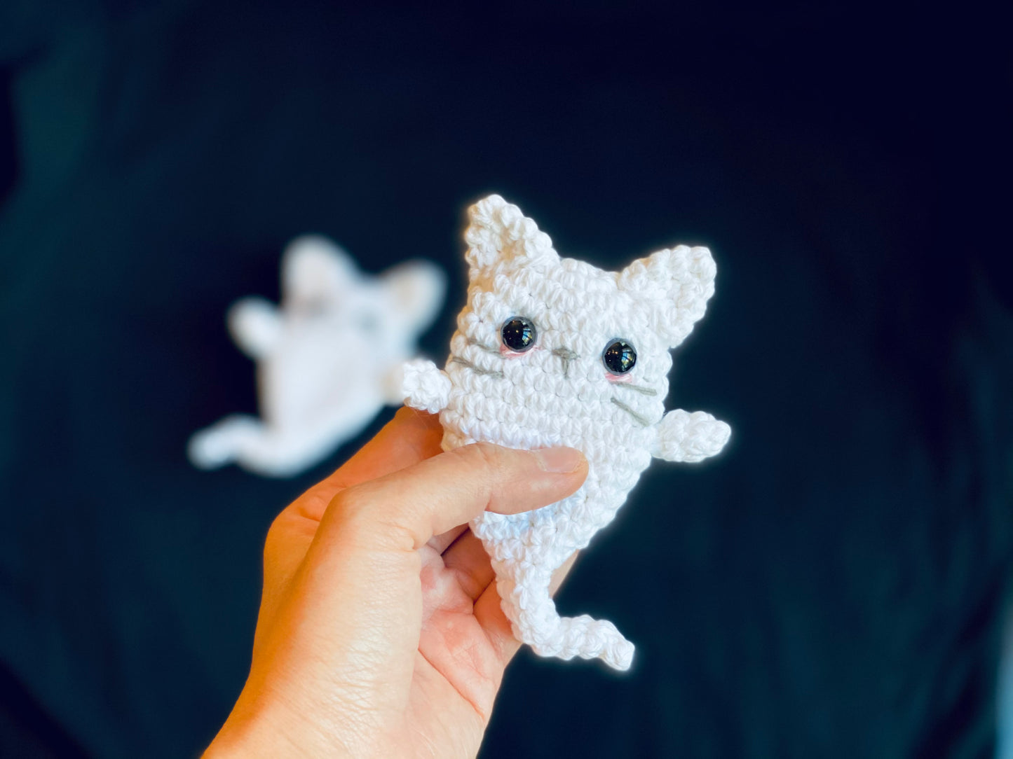 Ghost Cat Car Charm