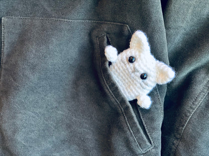 Ghost Cat Pocket Doll Crochet Pattern - Instant Download PDF