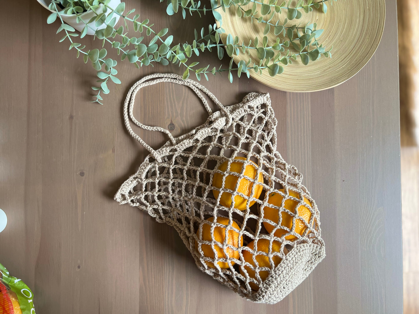 Cat Foldable Market Bag Crochet Pattern - Instant Download PDF