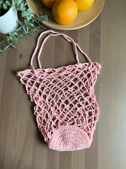 Cat Foldable Market Bag Crochet Pattern - Instant Download PDF