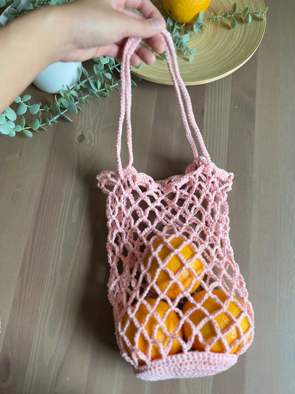 Cat Foldable Market Bag Crochet Pattern - Instant Download PDF