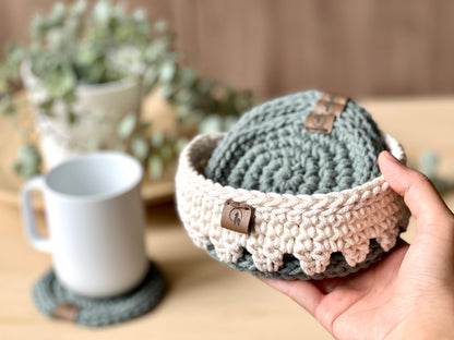 Concordia Coaster and Holder Crochet Pattern - Instant Download PDF