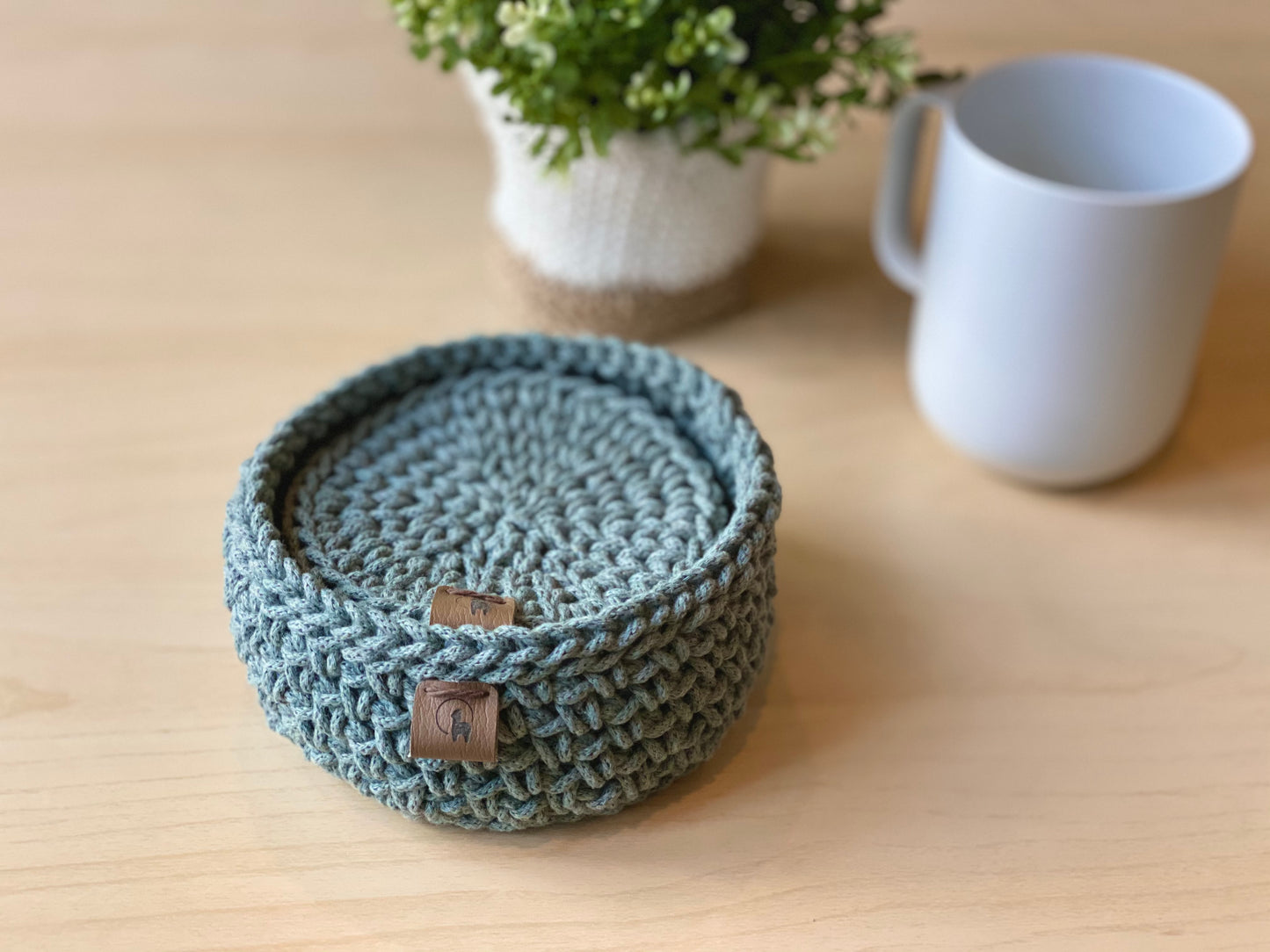 Verdura Coaster and Holder Crochet Pattern - Instant Download PDF + Video