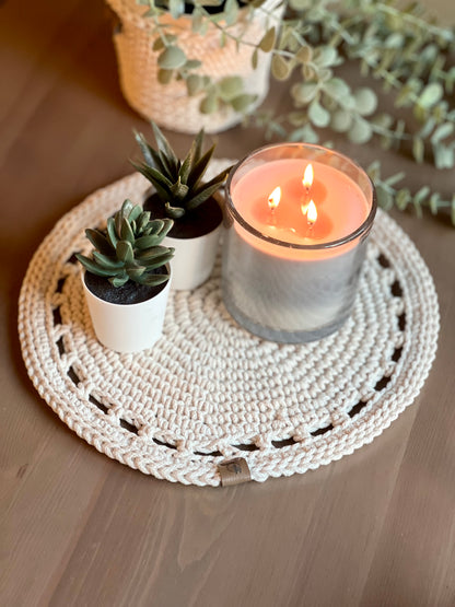 Terra Placemat Crochet Pattern - Instant Download PDF