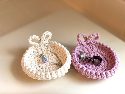 Amour Trinket Dish Crochet Pattern - Instant Download PDF