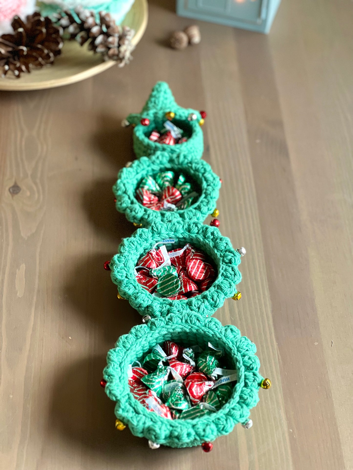 Stacking Christmas Tree Basket Crochet Pattern - Instant Download PDF