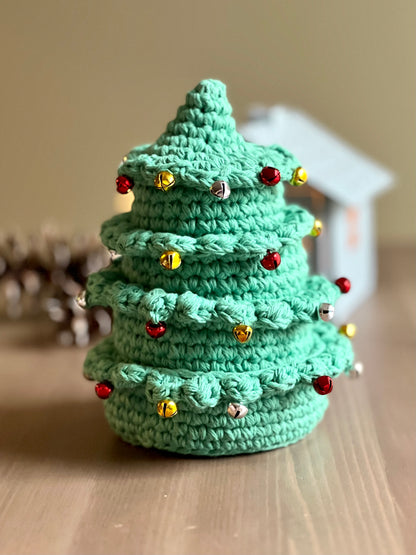 Stacking Christmas Tree Basket Crochet Pattern - Instant Download PDF