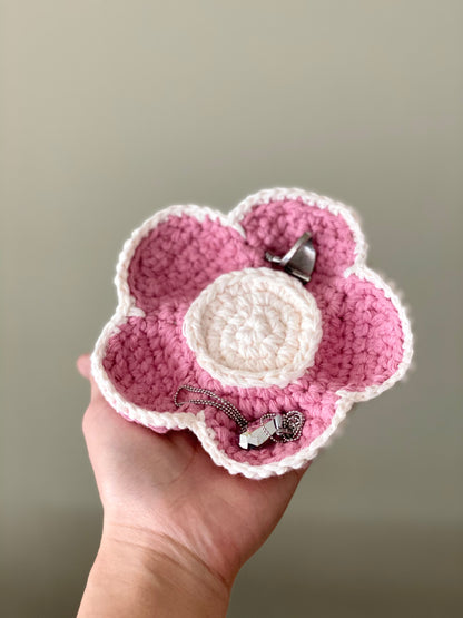Flower Trinket Dish Crochet Pattern - Instant Download PDF