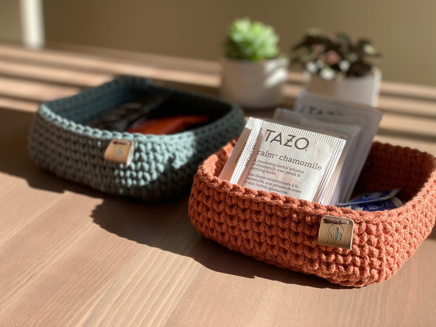 Matta Square Basket in 2 sizes (6" &  8") Crochet Pattern - Instant Download PDF + VIDEO