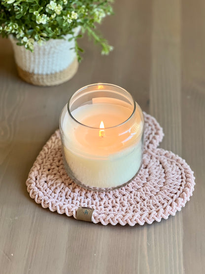 Heart Trivet Crochet Pattern - Instant Download PDF
