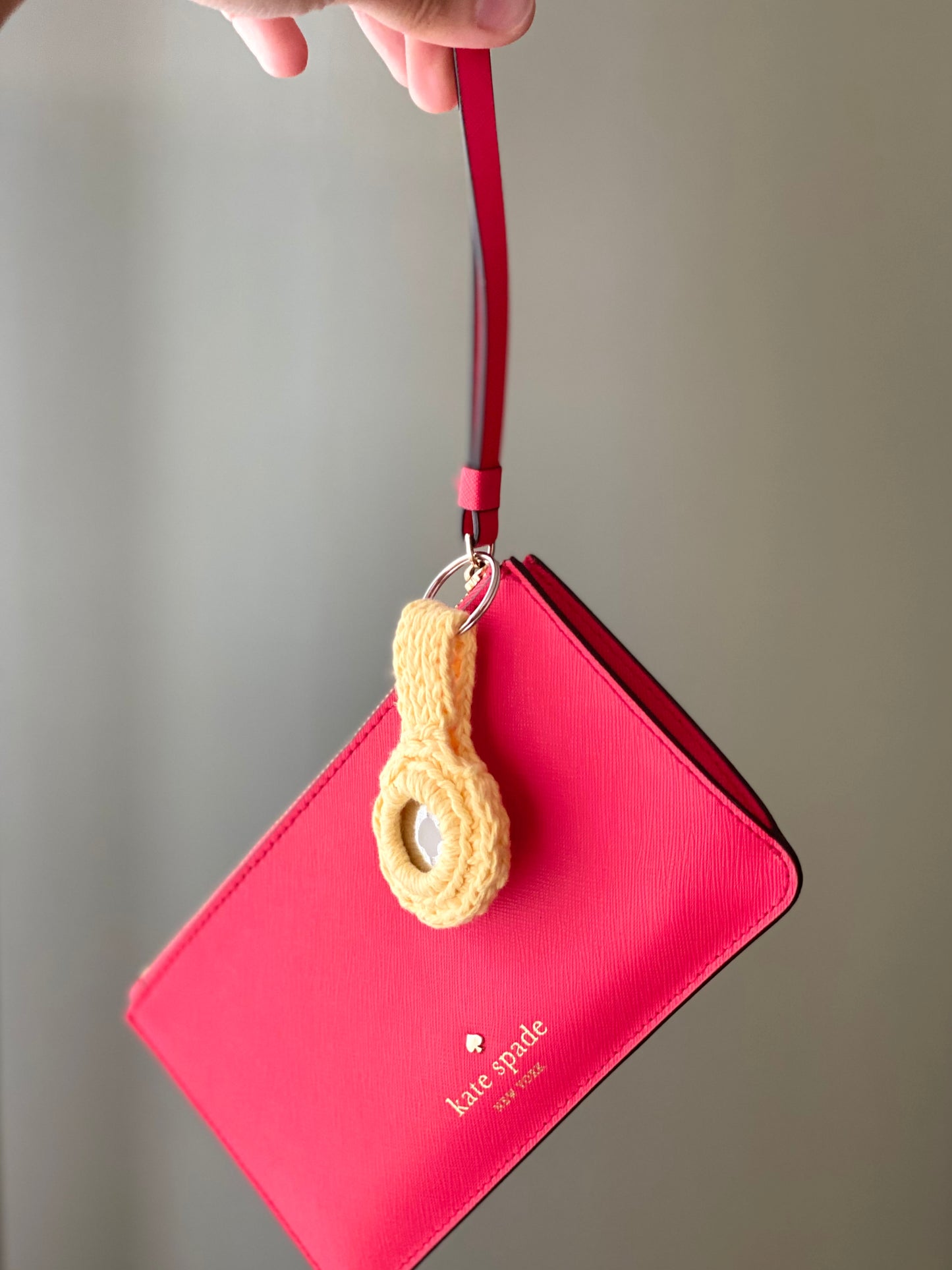 AirTag Holder Keychain Crochet Pattern - Instant Download PDF