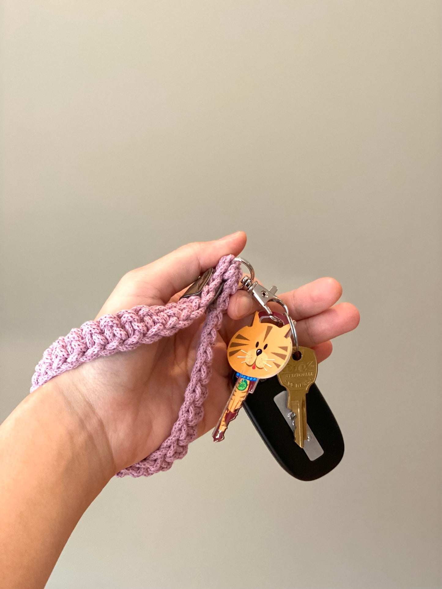 Key Fob Wristlet Keychain (2 Length Options)