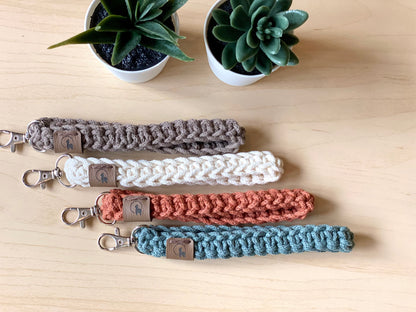Key Fob Wristlet Keychain (2 Length Options)