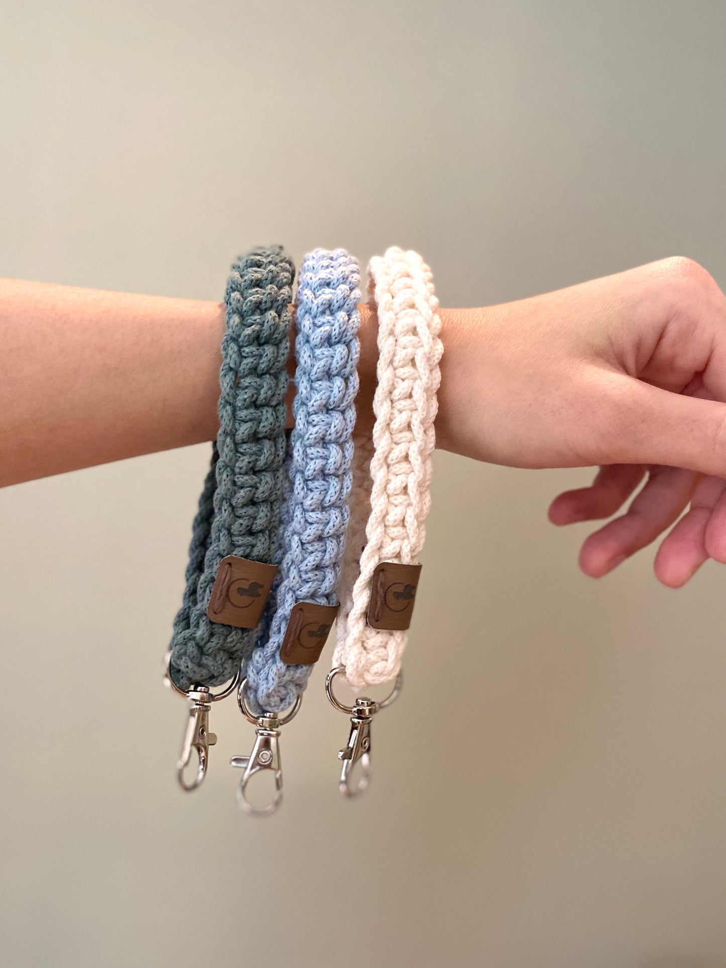 Wristlet in 3 designs Crochet Pattern - Instant Download PDF