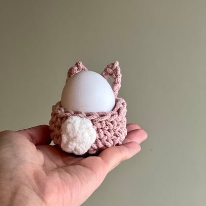 Bunny Easter Egg Holder- Set of 3, Hand-crocheted
