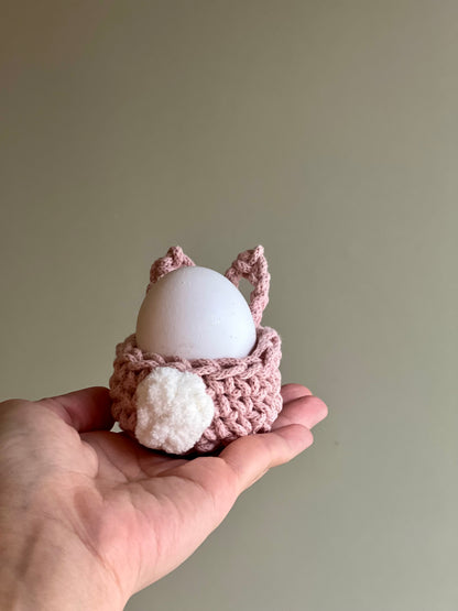 Bunny Egg Basket Crochet Pattern PDF + Video Tutorial