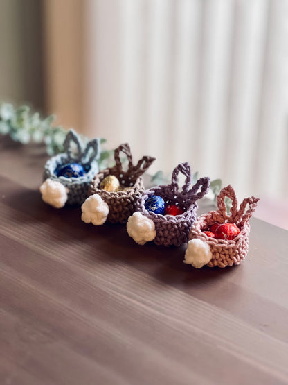 Bunny Easter Egg Holder- Set of 3, Hand-crocheted