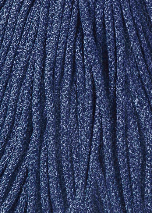 Bobbiny 3mm Braided Cotton Cord (100m/ 108yds) -- JEANS -- Macrame & Crochet