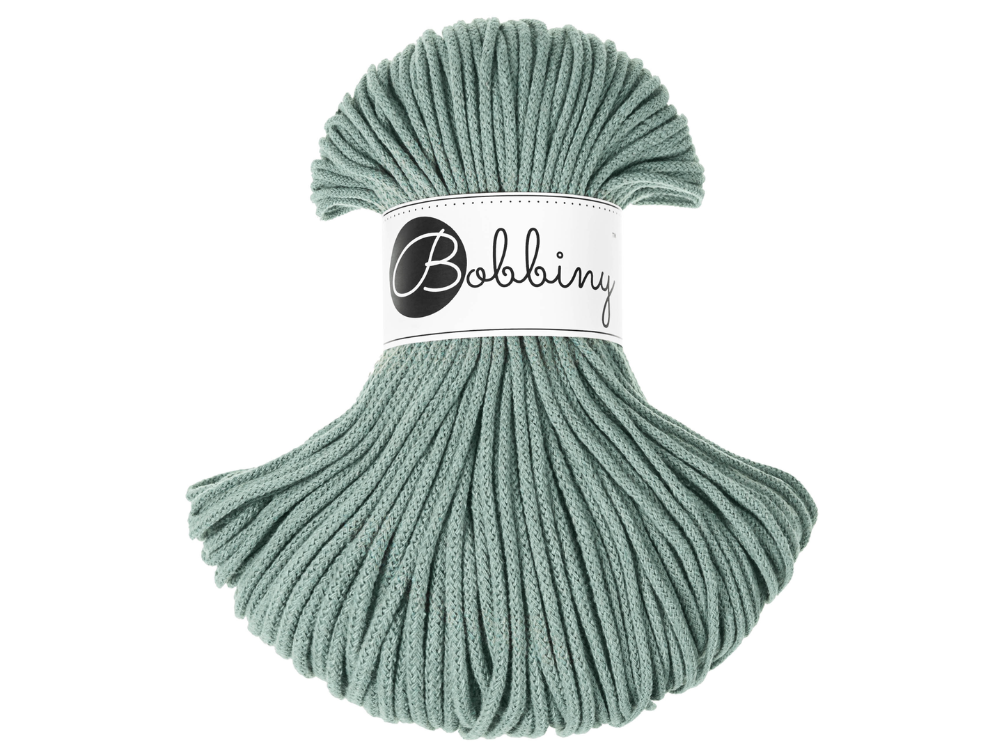 Bobbiny 3mm Braided Cotton Cord (100m/ 108yds) -- LAUREL -- Macrame & Crochet