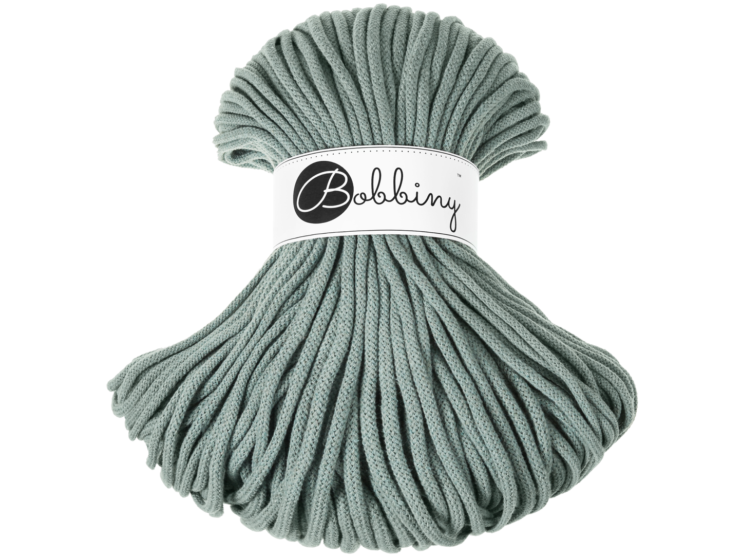 Bobbiny 5mm Braided Cotton Cord (100m/ 108yds) -- LAUREL -- Macrame & Crochet