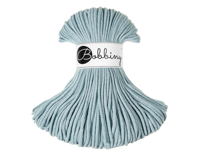 Bobbiny 3mm Braided Cotton Cord (100m/ 108yds) -- MISTY -- Macrame & Crochet