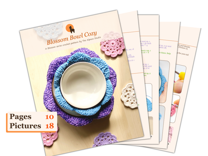 Bowl Cozy in 2 sizes Crochet Pattern - Instant Download PDF