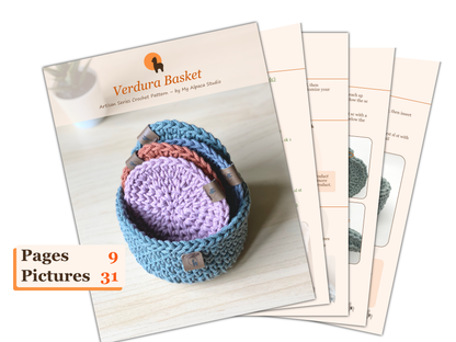 Verdura Coaster and Holder Crochet Pattern - Instant Download PDF + Video
