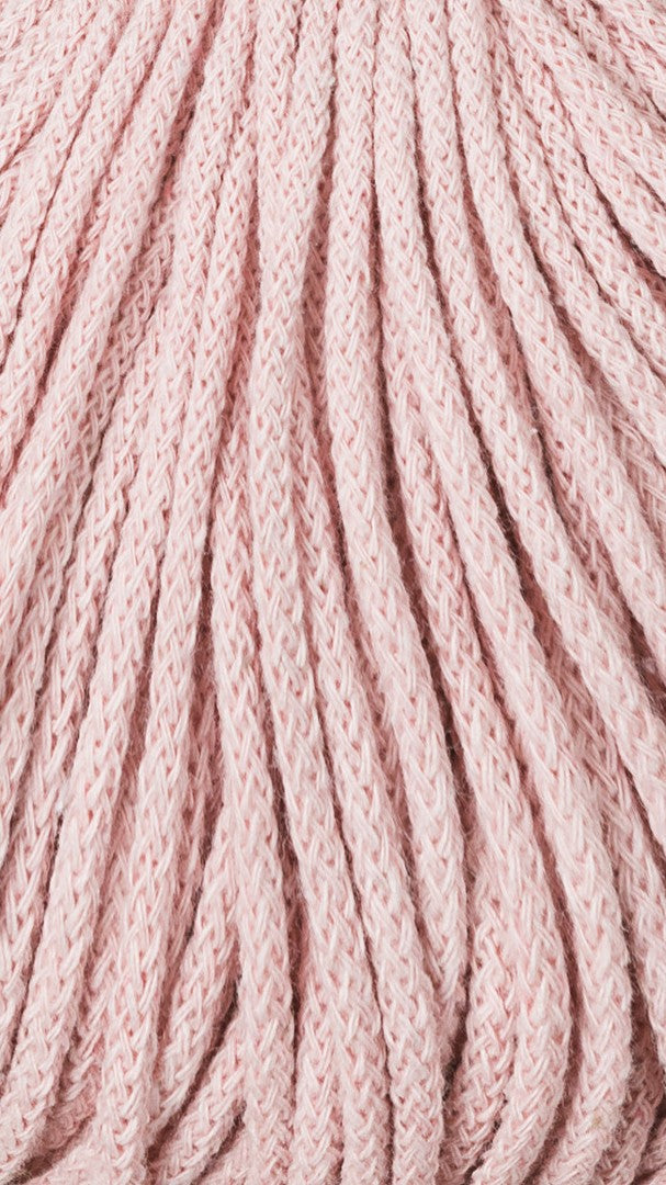 Bobbiny 3mm Braided Cotton Cord (100m/ 108yds) -- PASTEL PINK -- Macrame & Crochet