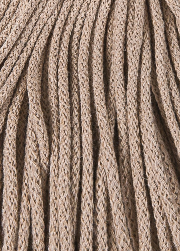 Bobbiny 3mm Braided Cotton Cord (100m/ 108yds) -- SAND -- Macrame & Crochet
