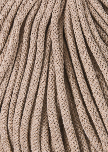 Bobbiny 5mm Braided Cotton Cord (100m/ 108yds) -- SAND -- Macrame & Crochet