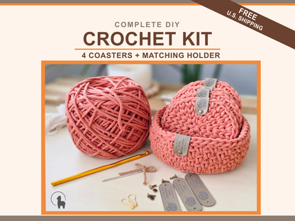 Verdura Coasters & Holder Crochet Kit