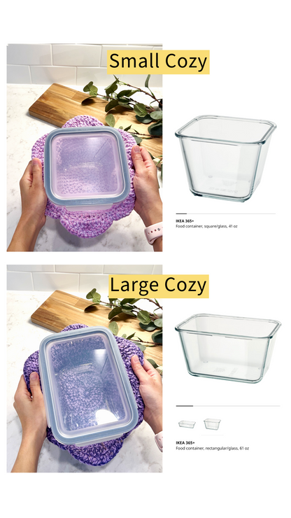 Bowl Cozy in 2 sizes Crochet Pattern - Instant Download PDF