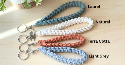 Handmade Crochet Key Fob Wristlet- 2 Length Options