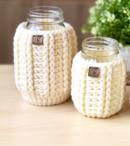 Hand-crocheted Mason Jar Cozy (Pint/ Quart)