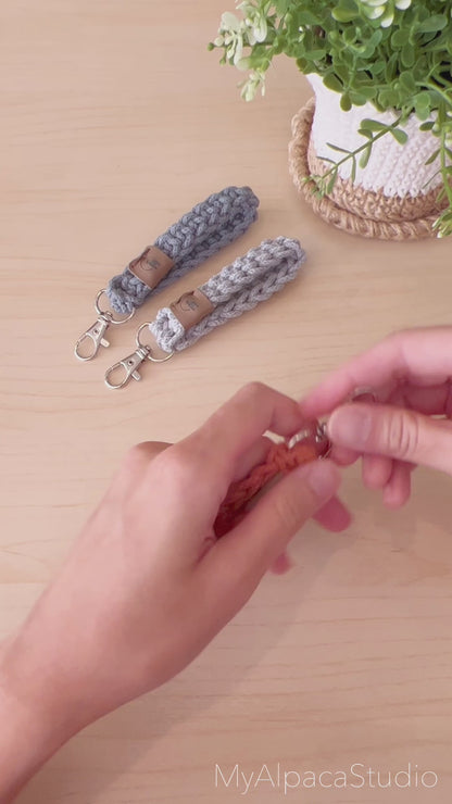 Key Fob Wristlet Keychain (2 Length Options)